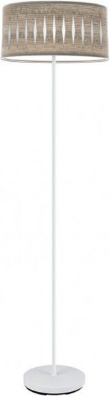 Fabrilamp - Boden Piron 1xe27 Weiß/Weiß/Holz Grau 165x40x40 Cm mark