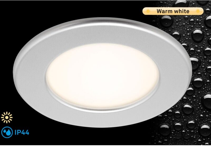 Briloner - led Einbauleuchte, ø 11,5 cm, 6 w, Chrom-Matt Leuchten