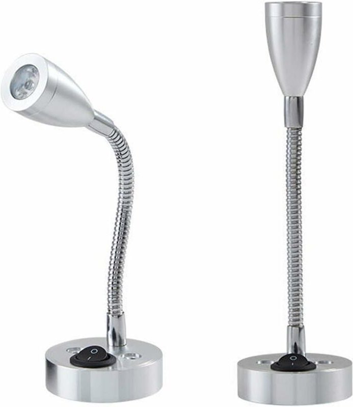 Stück 12V LED-Spot-Wandleselampe mit verstellbarem Schalter, geeignet für Wohnmobile, Wohnwagen, Boote und Reisemobile (...