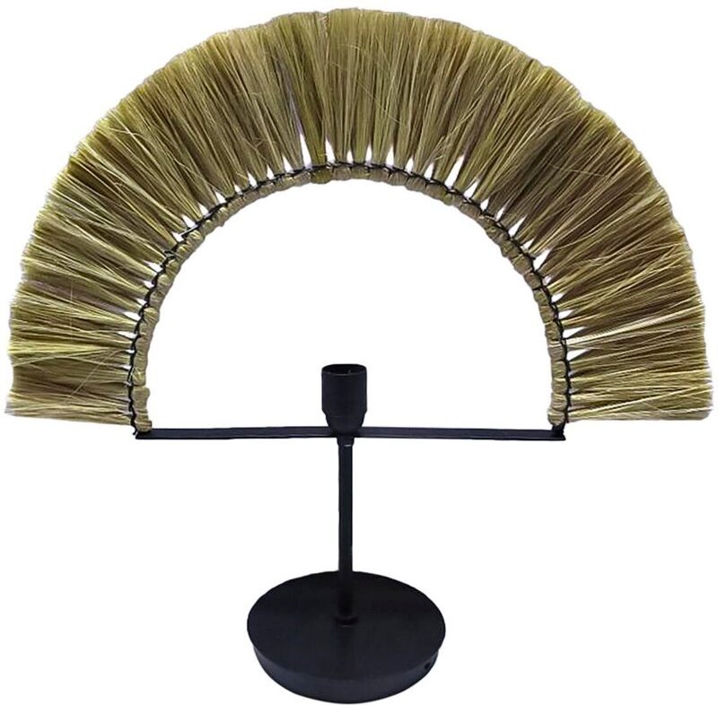 Jute Iron Table Lampe 57x17x52 natürlicher Jute Eisen mehrfarbiger Farbmaterial Familienfamilie Tischlampen