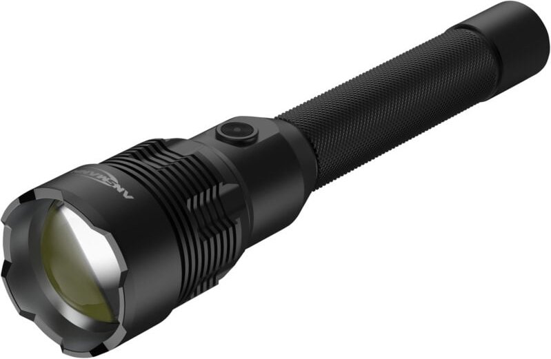 Ansmann - LED-Taschenlampe T12000FR, 12000 lm, wiederaufladbar, schwarz