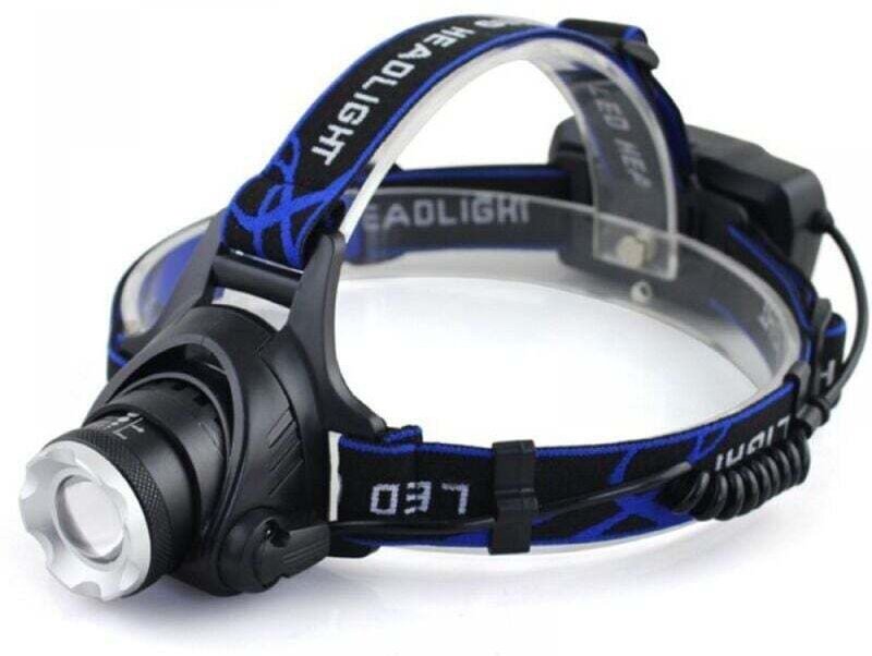 JOORRTPhare Leistungsstarke LED-Stirnlampe, wiederaufladbar, verstellbar, mit USB-Kabel, zum Angeln, Radfahren, Wandern,...