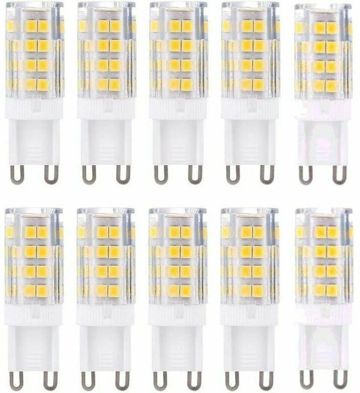 Lablanc - Packung mit 10 G9-LED-Lampen, warmweiß 3000 k, 5 w, entspricht 40 w, 420 Lumen, nicht dimmbare Halogenlampen.