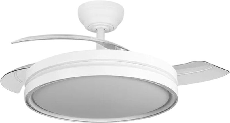 DC-Ventilator Capitan mit Sommer-/Winterfunktion 60 W, weiß, 3 Flügel, 107D, 6980 lm, 3500–4000–6500 K, Fernbedienung un...