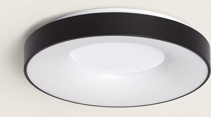 Ledkia - LED-Deckenleuchte 24W Rund Metall cct Wählbar Bill Schwarz