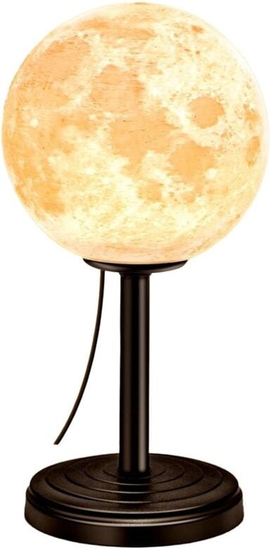 3D-Mondlampe, Nachttischlampe für Schlafzimmer – dimmbare Nachttischlampen, kleine Lampe, LED-Schreibtischlampe für Schl...