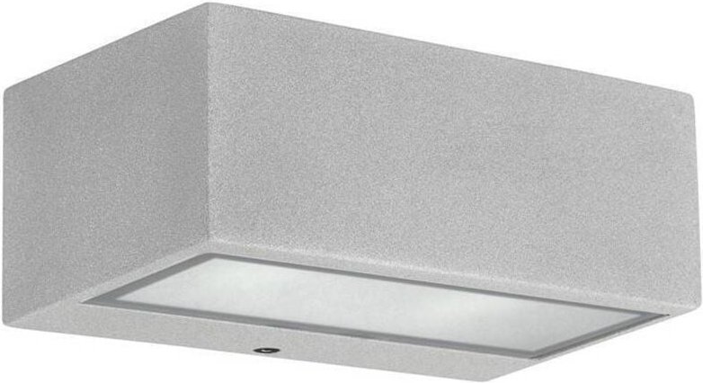 Leds-c4 - Nemesis Aluminium - 1 Licht Außenwand Hellgrau IP44