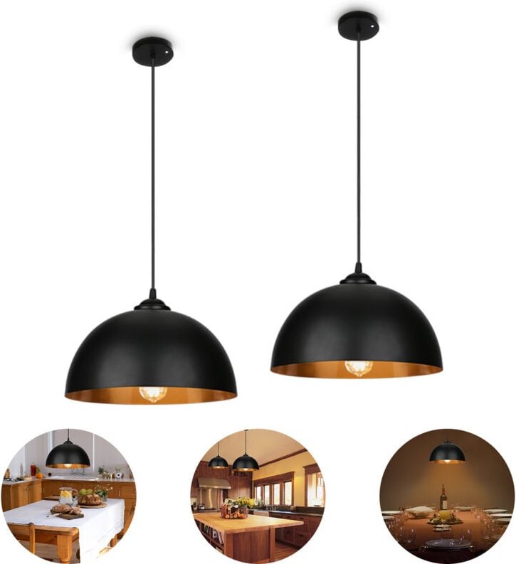 Wolketon 2 Set Pendelleuchte Design Deckenlampe Deckenleuchte E27 Pendelleuchte Hängelampe Esszimmer Küche Deckenlampe S...