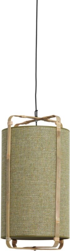 Hängeleuchte - Sendai - grün - bambus - E27 - - Light&living
