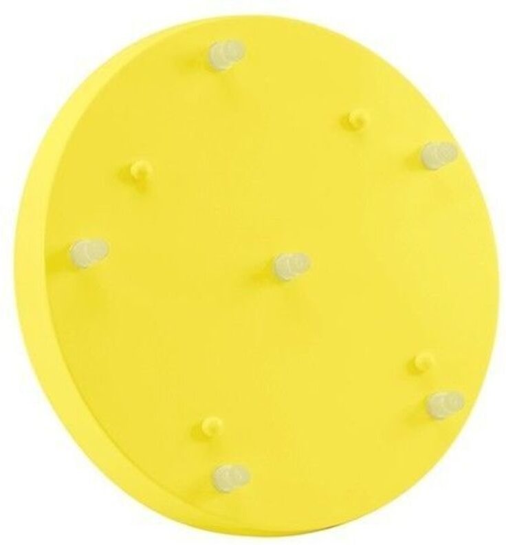 Lampenrosette Keramik 6x1 Gelb