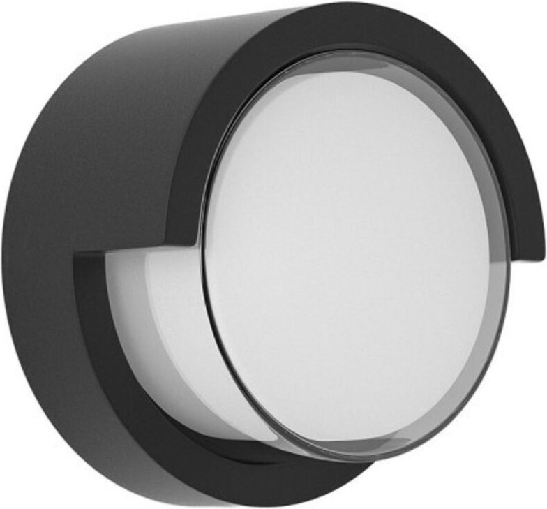 Fabrilamp - Wandleuchte außen 12w 3000k bejel schwarz ip65 17x17x10,2 cm 600lm