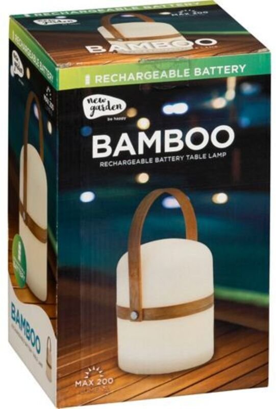 New Garden bamboo tragbare Lampe