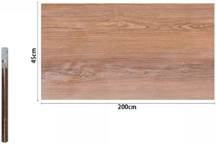 Trade Shop Traesio - Trade Shop - Selbstklebende Wandfolie in Holzoptik, Rolle 45 cm x 2 m, für Möbelschubladen, 71243 -