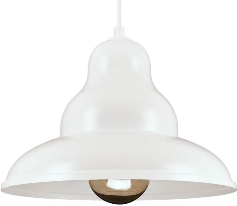 BULMA 1 Hängelampe - Industrial, Metall, weiß 1xE27