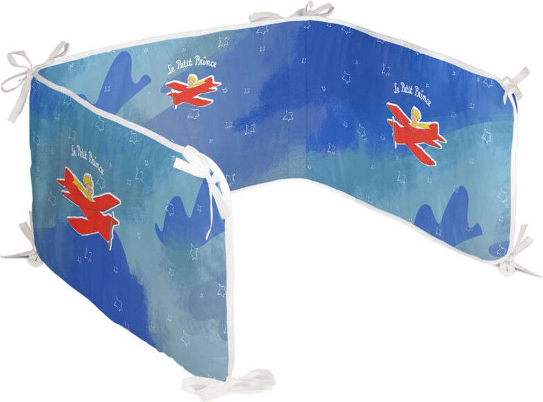 Happyfriday - Kinderbett-Stoßstange le petit prince son avion multicolour 210 x 40 cm