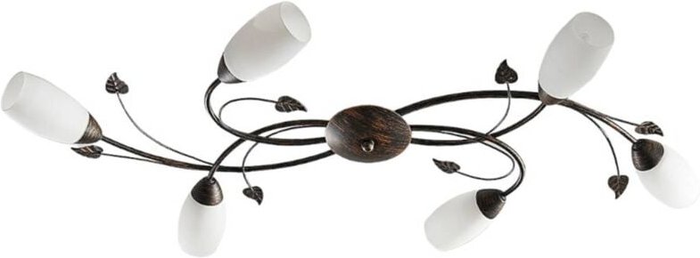 Lindby - Deckenlampe 'Stefania' aus Glas für Wohnzimmer & Esszimmer von