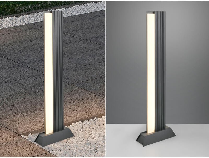 Trio Leuchten - Flache led Wegeleuchte mariza aus Aluminium in Anthrazit, Höhe 100cm