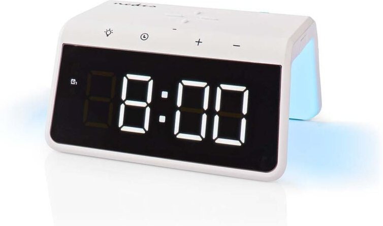 Thumbnail - Kabelloses ladegerat fur wecker qi zertifiziert 5 75 10 15 w usb a tap nachtlicht 2 weckzeiten snooze funktion