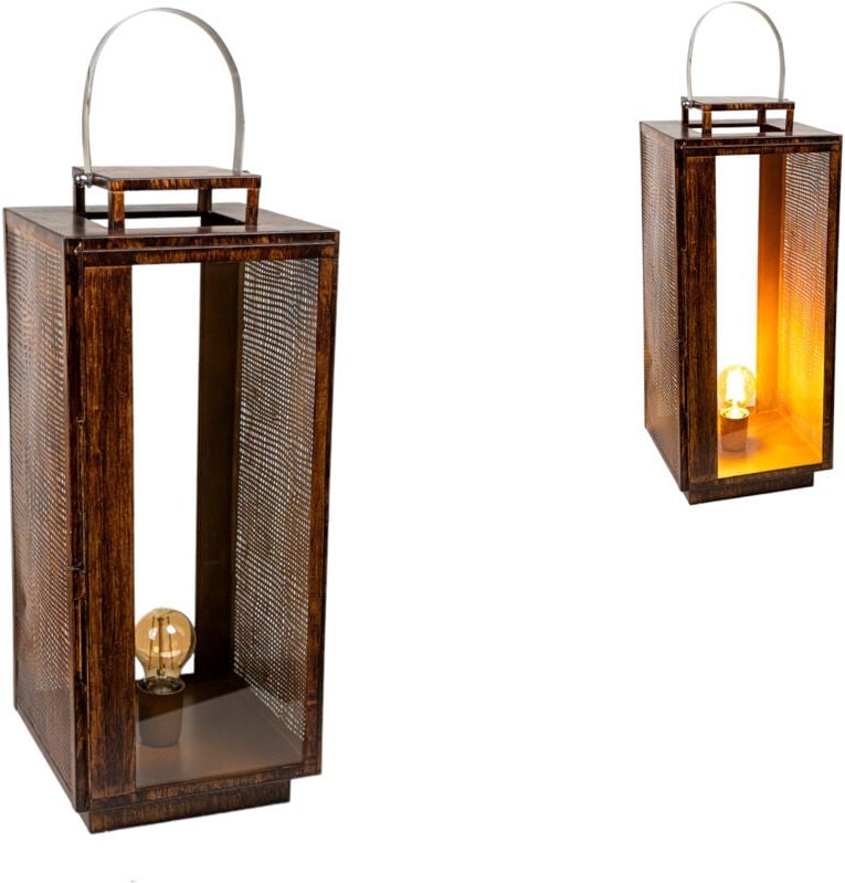 Fijalo - Metalllampe / Laterne 23x23x56cm