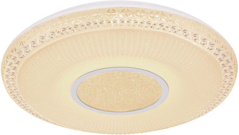 Globo - deckenleuchte - Klemens - weiß - metall - ø 50cm - led -