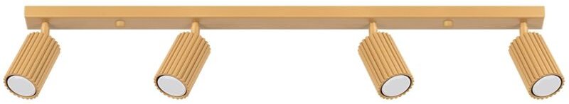 Thumbnail - Spot Strahler Aluminium verstellbar in Gold GU10 4-flammig länglich Modern