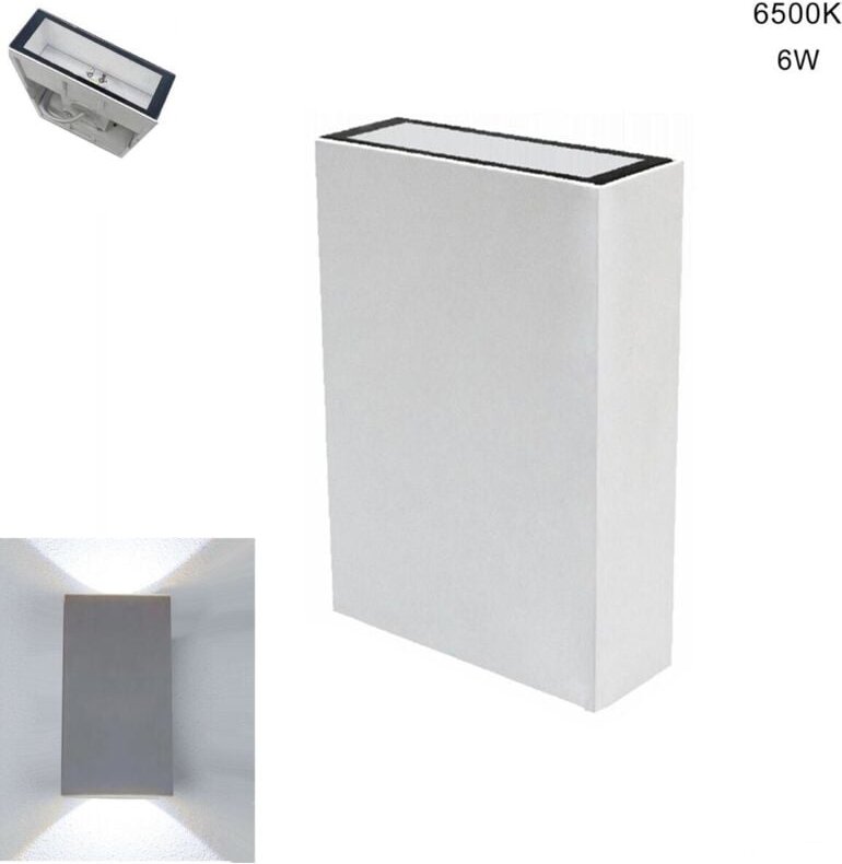 6w Led-Wandleuchte Ip65 Modern Doppel-Kaltlicht 6500k 20299