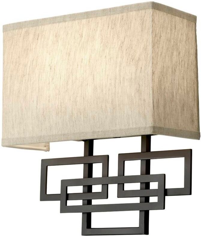 Lanza - 2 Licht Innenwandleuchte Öl eingerieben Bronze, E14 - Elstead