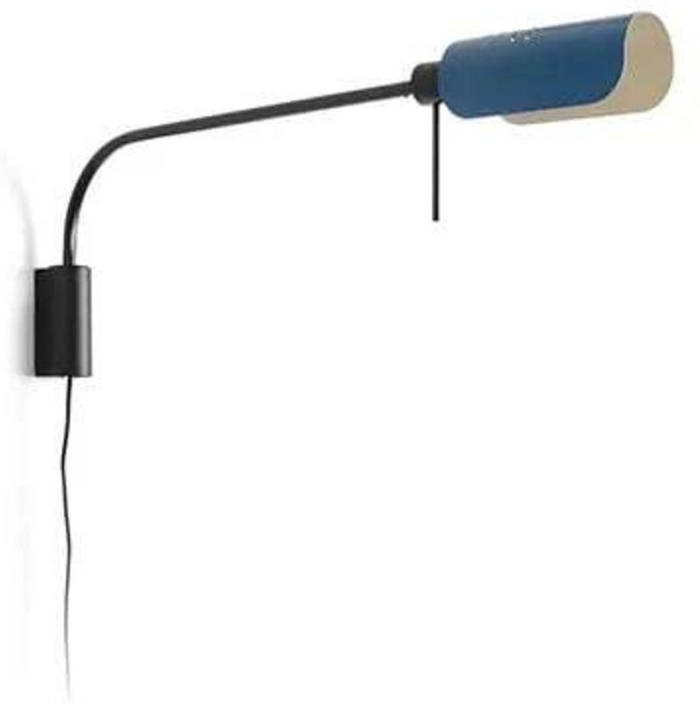 MARTINICA Wandleuchte XL blau, verstellbarer Schalter 20040-134