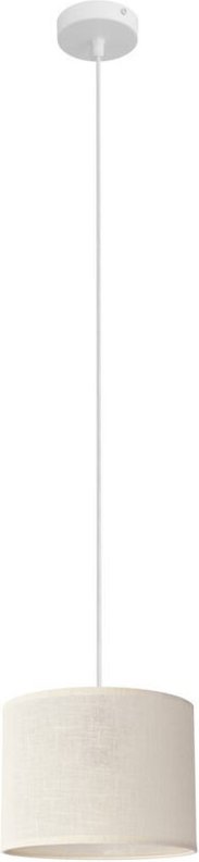Thumbnail - Alba Zylindrische Pendel-Deckenleuchte Ecru, Weiß 20cm - Helam