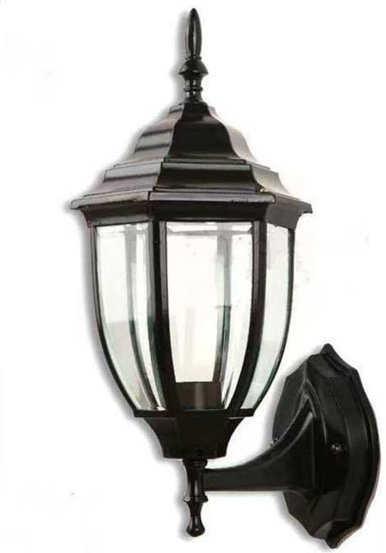 Wasserdichte Außenwandleuchte, klassisch und elegant, mit Wärmeableitung und Entwässerung, E27-Gewindefassung, hochtempe...