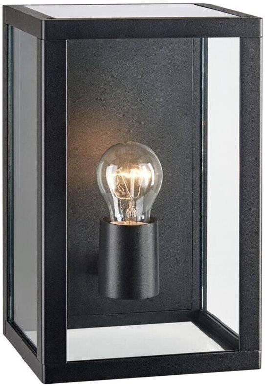 Markslojd - pelham - 1 Licht Außenwand Box Laternenlampe Schwarz IP44, E27