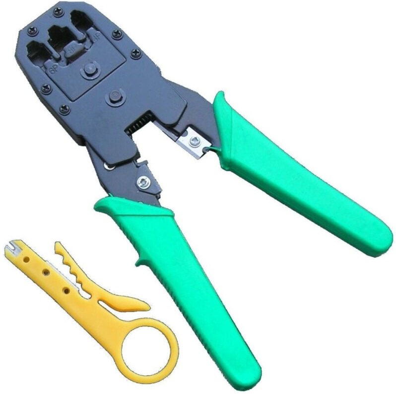 Trade Shop - WJ-315 Crimpgriff für Lan Ethernet Kabel RJ45 RJ11 Steckverbinder -