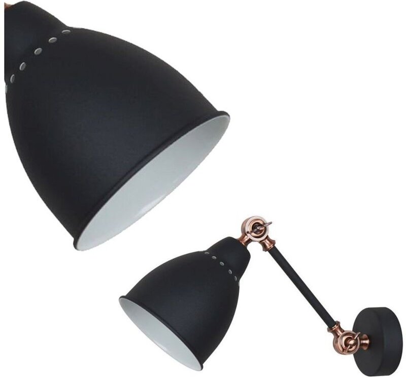 Sonny - Industrie- und Retro-Wandleuchte Graphite 1 Light, E27 - Italux