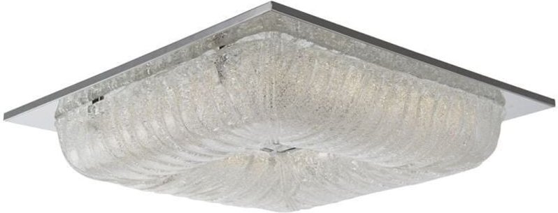Italux - Mercer - Moderne led Flush Deckenleuchte Chrom, Silber, Warmweiß 3000K 2900lm