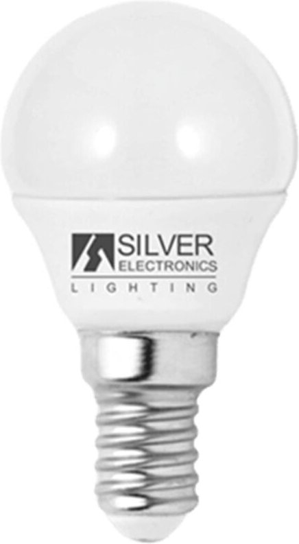 Silver - led glühbirne silber elektronisch eco spherical 5w=35w - e14 - 3000k - 436 lm - 160º - warmes licht - a+