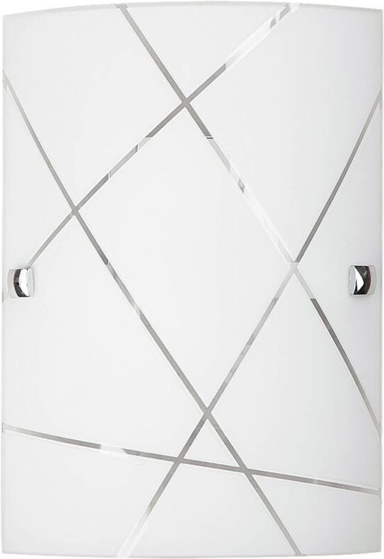 Glas Deckenleuchte 18 cm E27 1x60W weiß rechteckig Phaedra 3697 Rabalux