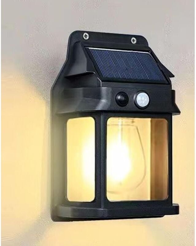 Außenleuchte mit Bewegungsmelder, Solarleuchte für den Außenbereich, IP65 wasserdichte Außen-Gartenleuchte – Außen-Solar...