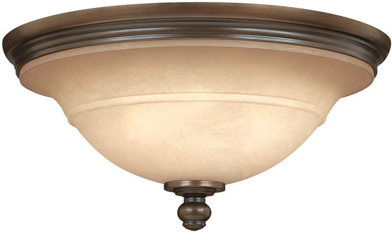 Elstead - Plymouth - 3 Light Semi Flush Deckenleuchte Olde Bronze, E27