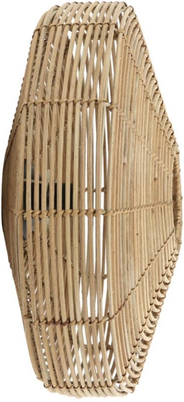 Wandleuchte - Mataka - braun - rattan - E27 - - Light&living