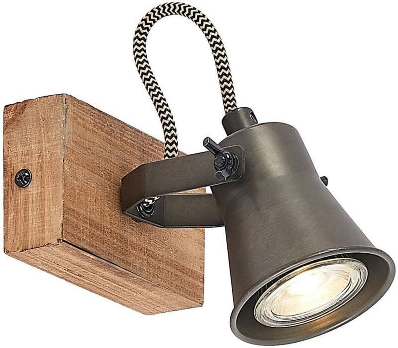 Strahler "Grandesa" aus Holz für Wohnzimmer & Esszimmer von Lindby