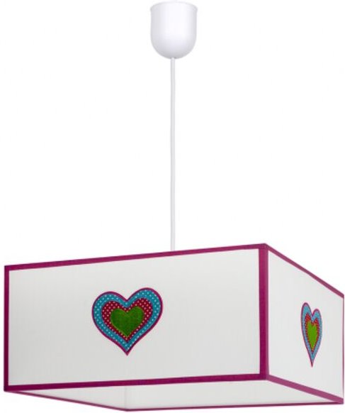 Hängeleuchte Amor 1xe27 Weiß/Rosa Regx35x35 from Fabrilamp