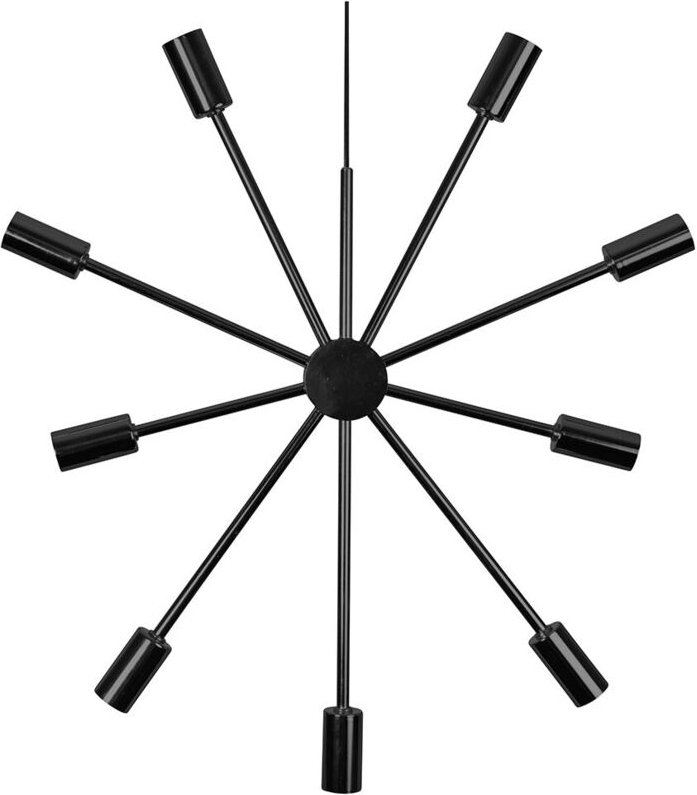 LED-Hängeleuchte "Pix Star", 9-flammig, schwarz