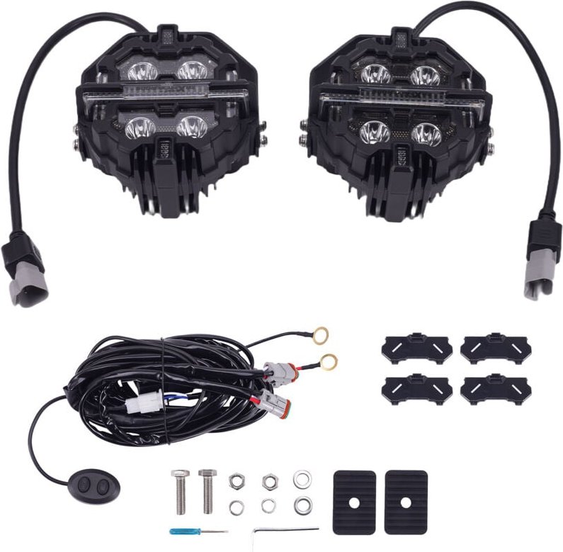 LED Pod Lichter 5Zoll Fahren Lichter Spot Strahl RGB DRL Weiß Bernstein Off Road