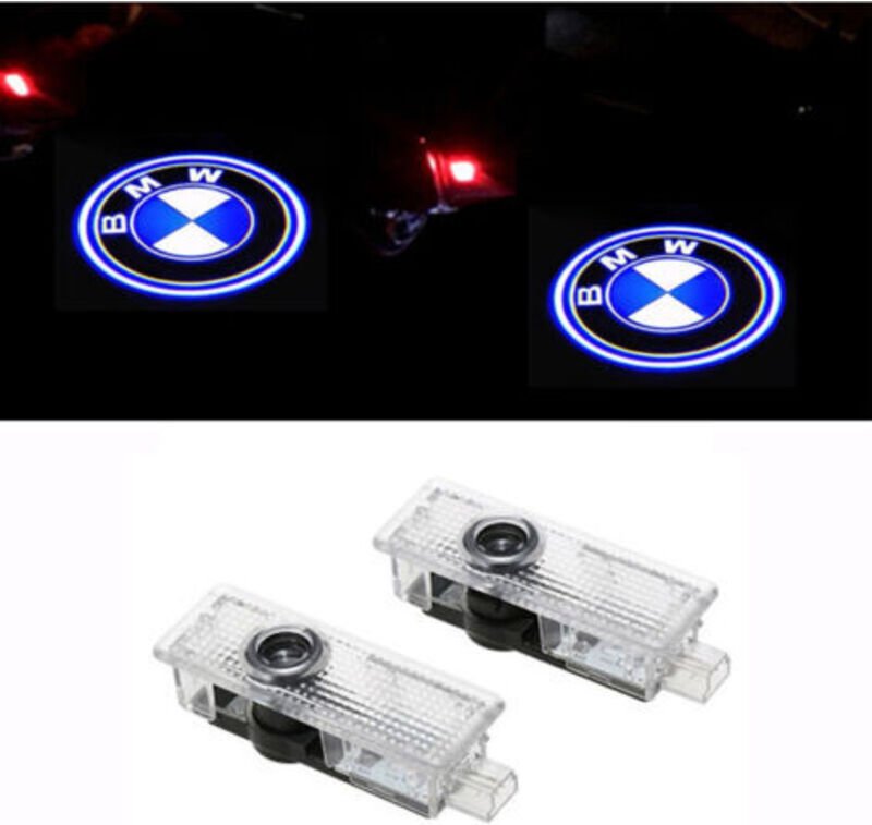 2-teilige Willkommensleuchte passend für BMW BMW Led Laser Projektionslicht Logo Tür Licht modifizierte Beleuchtung Ambi...