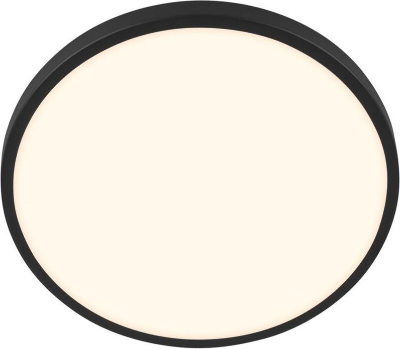 Briloner NOBRE LED Deckenlampe, Dekorblende, Warmweißes Licht, Schwarz, Ø33 x 6 cm