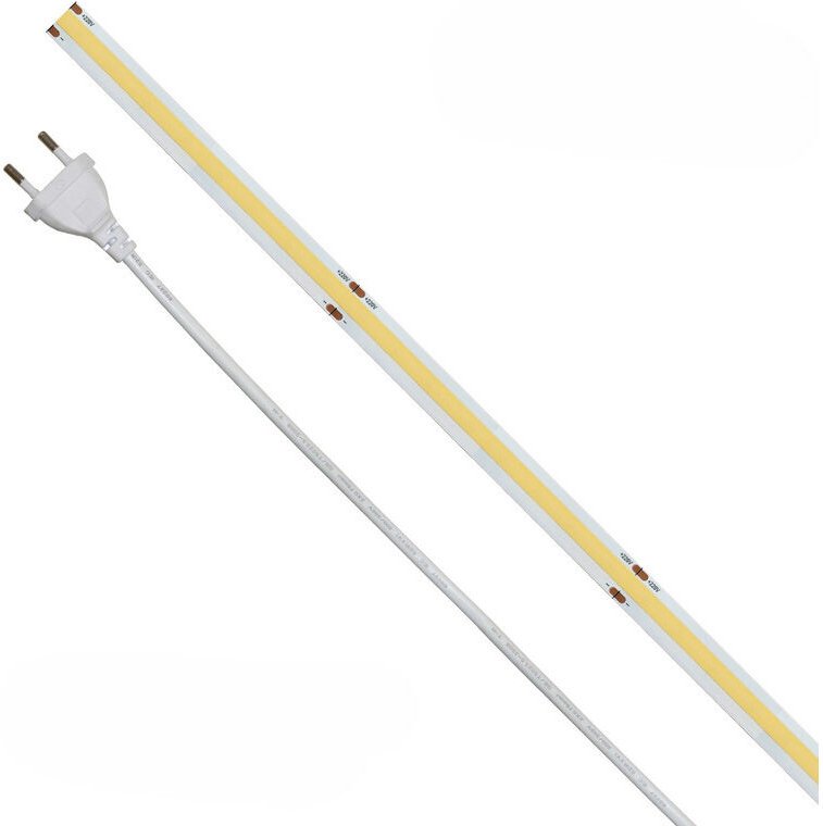 20 m cob IP65 einfarbiger LED-Streifen 14 w/mt 220 v – 6000 k