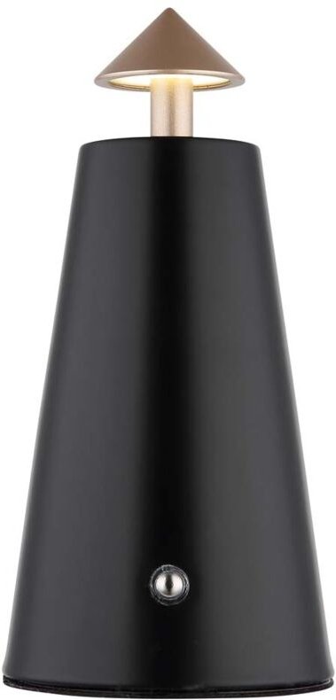 Tischleuchte Beistelllampe Leselampe cappuccinofarben dimmbar Touch H 19 cm