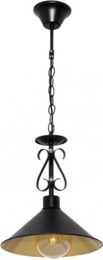 Anhänger azalea 1xe27 schwarz/gold regx26x26 cm