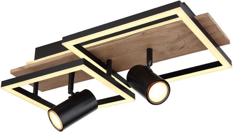 Thumbnail - Globo - deckenleuchte - Kassu - natürlich schwarz - metall - LED