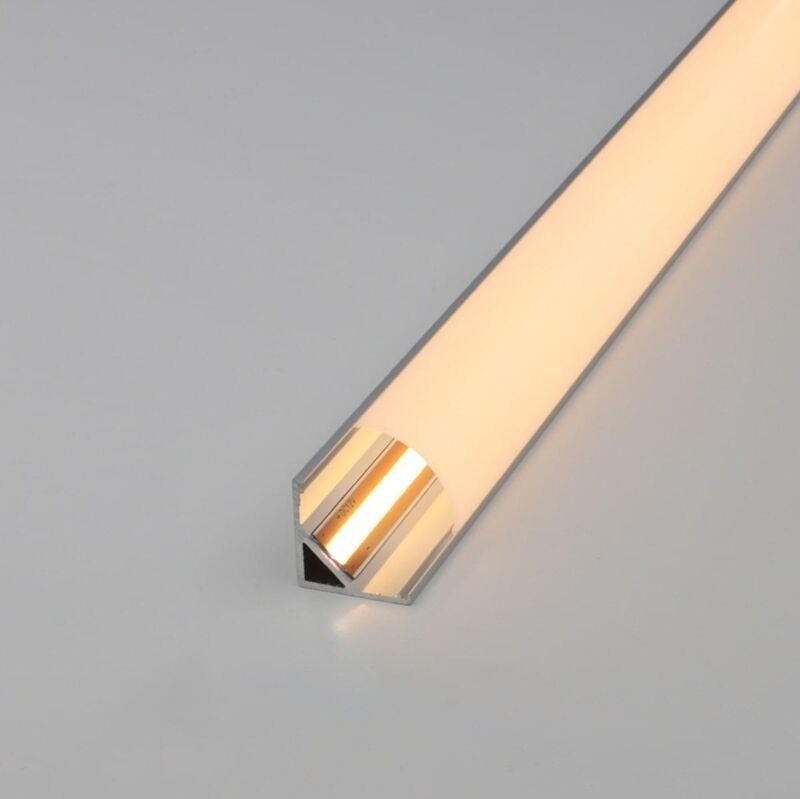 LED Alu Eckprofil FreeCut 16x16mm mit LED 12V 2700K 1,5 Meter